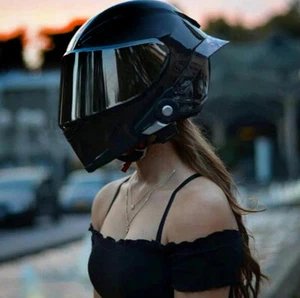 Full Face Motorcycle Helmet Motocross Racing Off Road Street Carbon Fiber DOT - Picture 1 of 18