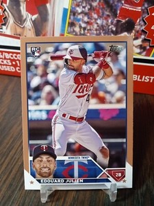 2023 Topps Update Baseball Edouard Julien RC #US222 Gold Border SP 0952/2023