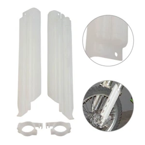 White Front Fork Guides Fork Guards Cover For Kawasaki KDX250/KDX200/KLX650 - Picture 1 of 8