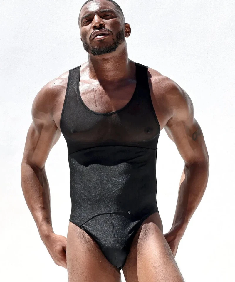 Body RUFSKIN PALACIO Lustroso Singlet Perfectamente Transparente Negro 74 Foto 1 de 4