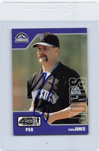 2002 Upper Deck 40 Man #988 Todd Jones Rockies Signed Auto *J1653 - Picture 1 of 2