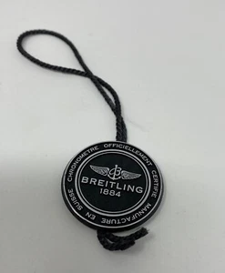 BREITLING SUPERLATIVE BLACK / SILVER HANG TAG NEW - Picture 1 of 3