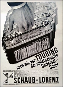 Schaub Lorenz Kofferradio Touring T 60,  originale Werbung aus 1965 - Picture 1 of 1