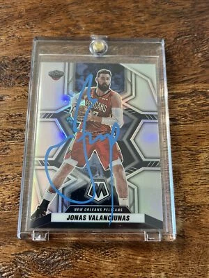 Jonas Valanciunas Signed Panini Mosaic Card JSA Coa Autographed Pelicans - Image 1 of 3