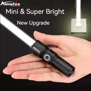 Laser Torch White Light Mini Flashlight Rechargeable Type-C USB Zoom 4 Modes - Picture 1 of 12