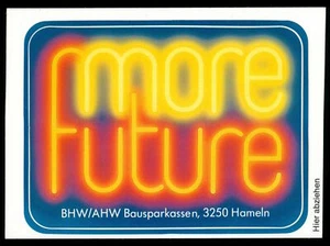 Werbe Aufkleber - More Future - BHW Bausparkasse - 11x8cm - Vintage 80er Reklame - Bild 1 von 1