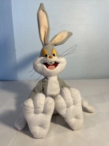 Bugs Bunny Bean Bag Plush Warner Brothers 10 Inch. Yellow Eyes. Rare. - Picture 1 of 6