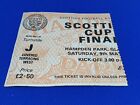 Glasgow Rangers Scottish Cup Final Sat 9Th May Match Ticket Ibrox Rare Gerrard