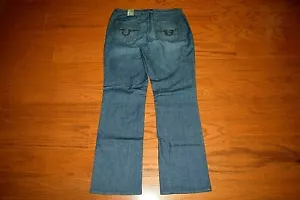 Chico's - PLATINUM 'Loren RG' Baby Boot Cut Stretch Blue Jeans - Size 2 Reg -NWT - Picture 1 of 7