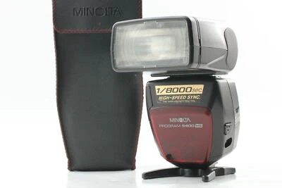 W/Cace + Mini stand [Exc+5] Minolta Program 5400HS Flash ~ Shoe Mount ~ From JPN - Image 1 of 4