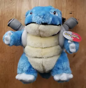 10" Vintage Nintendo Pokemon Play-By-Play Blastoise Plush Doll w/Hang Tag - Picture 1 of 12