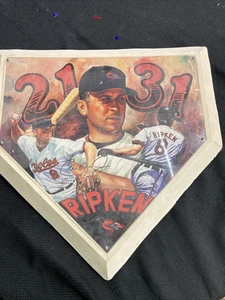 1996 Sportacular Art Cal Ripken autographed full size home plate Ltd Ed - Picture 1 of 6
