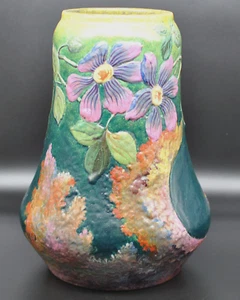 Royal Bonn Ruysdael Jugendstil Kunstkeramik Vase, um 1900, 10 1/2" hoch - Bild 1 von 5