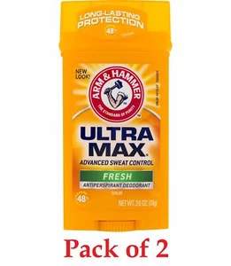 Arm & Hammer Solid Fresh Ultramax Anti-Perspirant & Deodorant 2.60 oz Pack of 2 - Picture 1 of 5