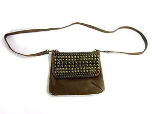 B-LOW THE BELT WOMEN'S SAMI CROSS-BODY PURSE LUGGAGE BROWN LEATHER W/ 24" DROP - Picture 1 of 5