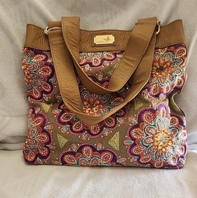 Bolso de mano Butterfly by Matthew Williamson de cuero y flor multicolor para mujer Foto 1 de 4