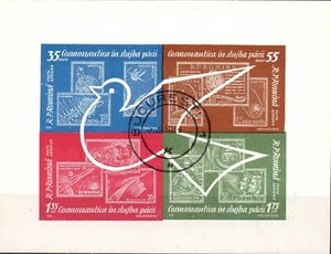 HB Romania hojita bloque año 1962 yvert nr. 54 usada cosmonáutica - paz - Imagen 1 de 1