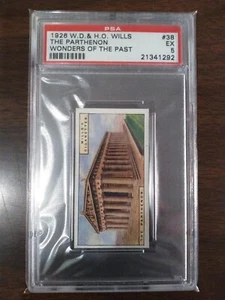 1926 Wills Wonders of the Past #38 The Parthenon graded PSA 5 EX - Bild 1 von 1