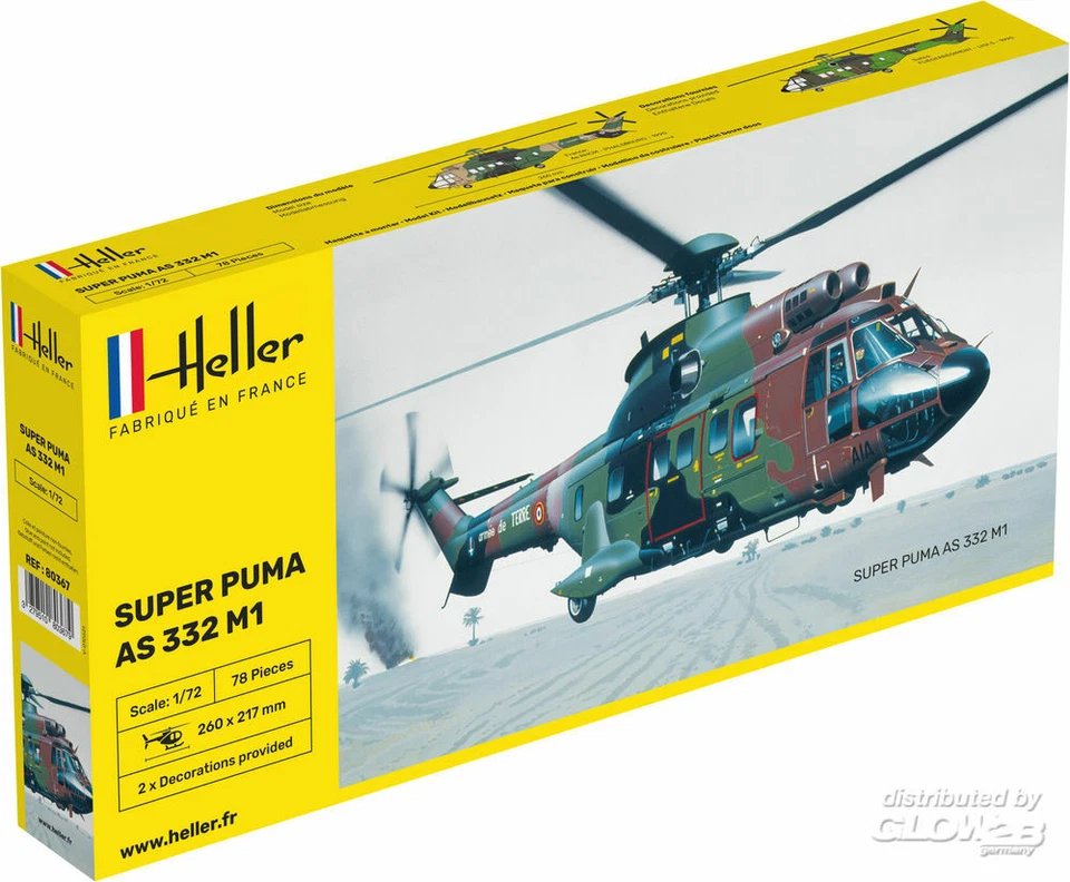 Heller: Super Puma AS 332 M2 in 1:72 [1000803670] - Immagine 1 di 1