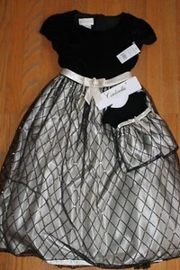 NIÑAS VESTIDO DE Navidad cenicienta vacaciones Dorado Negro talla 10 bonus18 en muñeca VESTIDO - Imagen 1 de 6