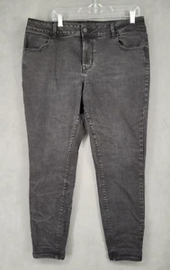 Maurices Womens Jeans Size 18W Black Skinny Slim Mid Rise - Picture 1 of 10