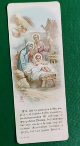 SANTA LEGA EUCARISTICA RARO SANTINO SACRA FAMIGLIA CON PREGHIERA - Foto 1 di 3
