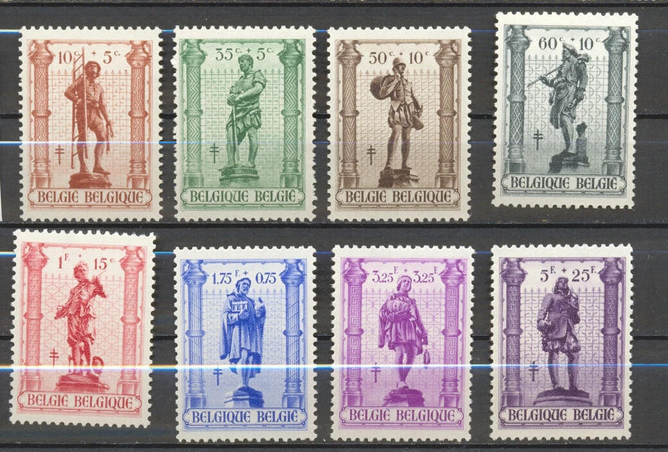 BELGIUM 1943 crafts MNH** 615/22 - Image 1 of 1