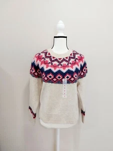 NEU/OLD NAVY/DAMEN/PULLOVER/GR.SMALL/NORDIC/COOP NECK/ACRYLMISCHUNG/ - Bild 1 von 12