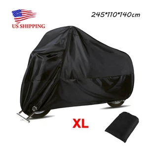 UV Protector Motorcycle Cover Waterproof Heavy Duty For Winter Outside Snow Rain - Picture 1 of 8