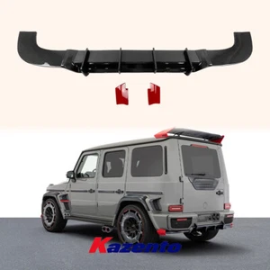 Rear Under Lip Diffuser Dry Carbon For G63 G500 G350 Rock-Style G900 - Picture 1 of 11