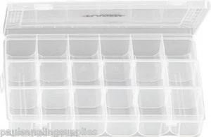 Fishing Tackle Box 18 Section 27 x 18 x 4cm for Hooks Swivels etc Fladen 8159 - Picture 1 of 1