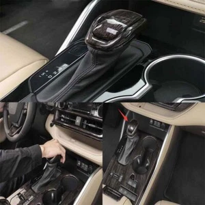Head Gear Shift Knob Wood For Toyota Highlander 2020-22 XLE Cover Trim 2pcs - Picture 1 of 6