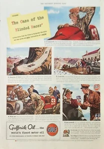 Gulf Motor Oil 1939 Gulfpride estuche publicitario vintage del corredor ciego - Imagen 1 de 1