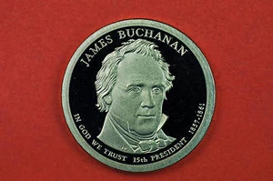 2010-S GEM Proof (James Buchanan) Deep Cameo US Presidential One Dollar Coin - Picture 1 of 1