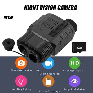 NV150 HD Infrared Night Vision Monoculars 2.6x Digital Zoom IR 850nm for Hunting - Picture 1 of 11