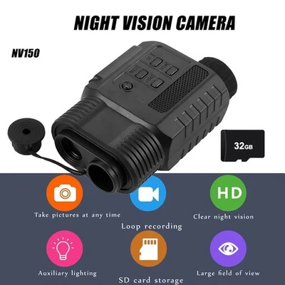 NV150 HD Infrared Night Vision Monoculars 2.6x Digital Zoom IR 850nm for Hunting - Image 1 of 4
