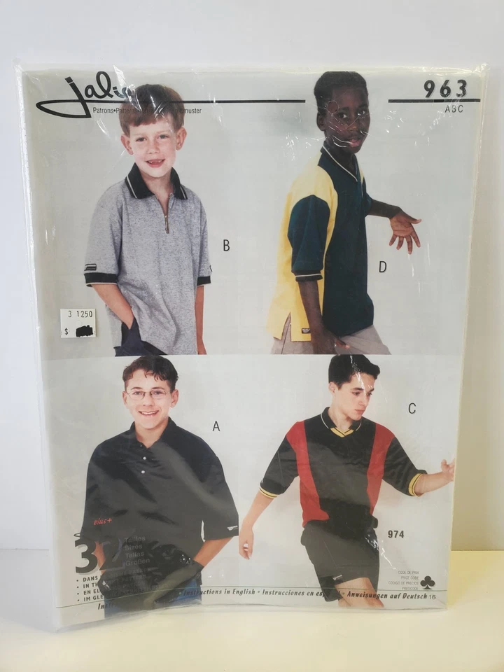 Jalie Sewing Pattern Short Sleeve Collared Shirt - Image 1 of 4