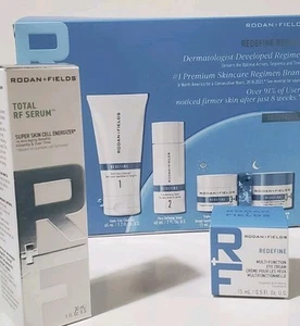 6 Piece Rodan and Fields Redefine Regimen Eye Cream Pore Toner Cleanser Serum - Picture 1 of 17