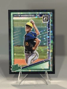 2025 Donruss - Jacob Misiorowski Optic Black Disco Prospect - Brewers #128 - Picture 1 of 2