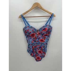 Boden Portofino Cup-size Swimsuit Multi Horizon Terrace Bud Women 34E NWT Modest - Picture 1 of 11