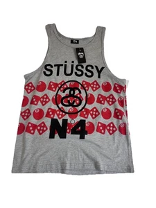 Stüssy 8 Ball Würfel Tank Grey Heather Größe Small - Bild 1 von 3