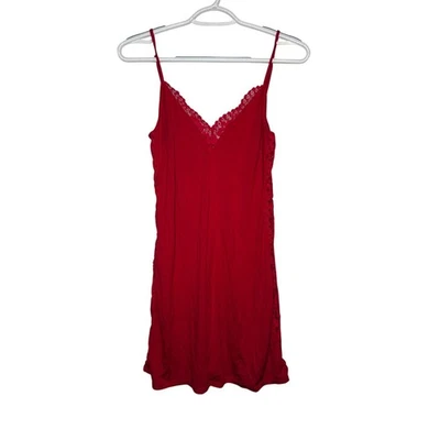 Victorias Secret Rojo Encaje Slip Vestido Lencería Mujer XS Coqueta Romántico Hada Foto 1 de 4
