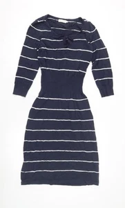 Vestido vaquero azul Jackpot para mujer, S, rayas, manga 3/4 - Imagen 1 de 12