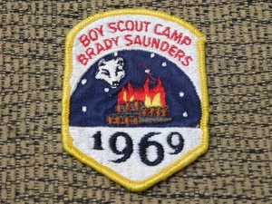 1969 BSA Camp Brady Sanders Patch Boy Scout Shoulder Jacket Patch - Picture 1 of 1