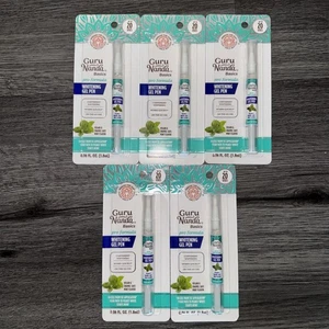 Guru Nanda Penna Gel Sbiancante Confezione da 5 (5 Penne) Formula Pro Sbiancante Denti Vegan - Foto 1 di 4