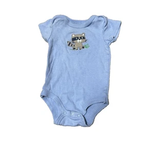 Luvable friends Body blau Waschbär 3-6 Monate Einteiler - Bild 1 von 3