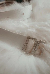 Dolce& Gabbana cintura vintage in pelle di pitone con fibbia in madreperla - Foto 1 di 10