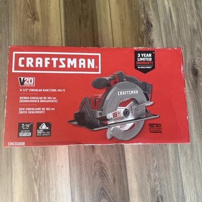 Craftsman Cordless Circular Saw V20 Lithium Ion 6-1/2" TOOL ONLY BRAND NEW - Image 1 of 4