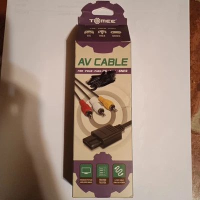 Tomee Composite AV Audio Video Cable for Nintendo Gamecube SNES N64 KT10435 - Image 1 of 2