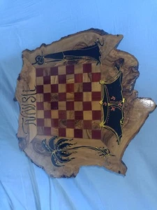 ajedrez madera Hecho A Mano TUNEZ - Imagen 1 de 5